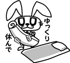 Daily rabbit Sticker sticker #5192779