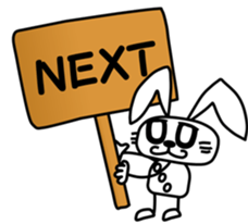 Daily rabbit Sticker sticker #5192795