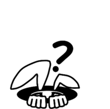 Daily rabbit Sticker sticker #5192797