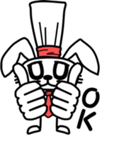 Daily rabbit Sticker sticker #5192806