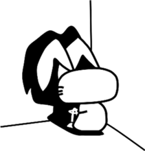 Daily rabbit Sticker sticker #5192811