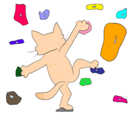 I love a dog and a cat sticker #5193469