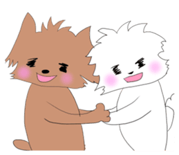 I love a dog and a cat sticker #5193478