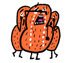 Hamburger lunch set sticker #5193634