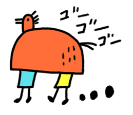 Hamburger lunch set sticker #5193643