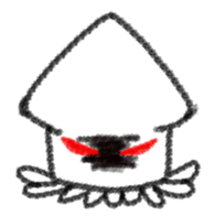 Handwritten squid sticker #5194785