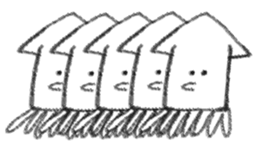 Handwritten squid sticker #5194786