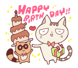 Cattsuyama and Ponkichi. sticker #5195127