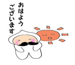 Beard old man3 Polite language version sticker #5195564