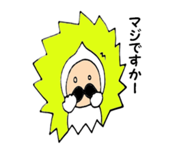 Beard old man3 Polite language version sticker #5195581