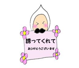 Beard old man3 Polite language version sticker #5195601