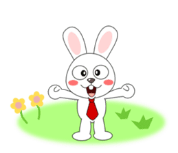 Always cheerful rabbit sticker #5195884