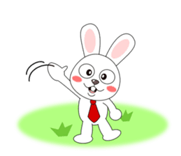 Always cheerful rabbit sticker #5195885