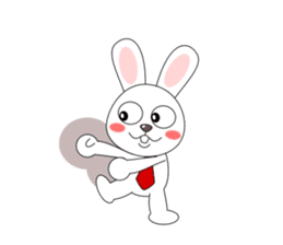 Always cheerful rabbit sticker #5195886