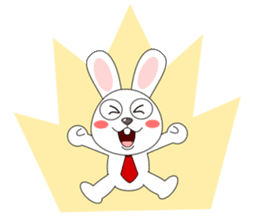 Always cheerful rabbit sticker #5195887