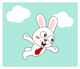 Always cheerful rabbit sticker #5195888
