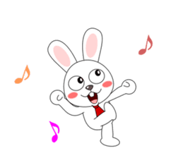 Always cheerful rabbit sticker #5195891