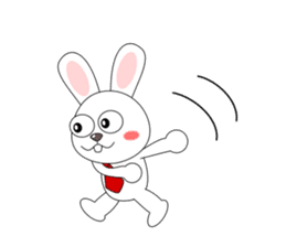 Always cheerful rabbit sticker #5195892