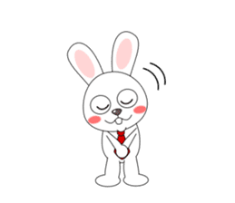 Always cheerful rabbit sticker #5195893