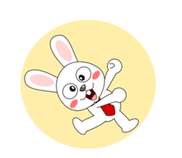 Always cheerful rabbit sticker #5195894