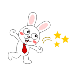 Always cheerful rabbit sticker #5195895