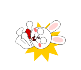 Always cheerful rabbit sticker #5195896