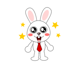 Always cheerful rabbit sticker #5195897