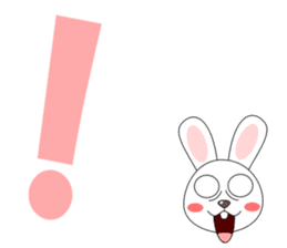 Always cheerful rabbit sticker #5195899
