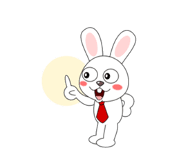 Always cheerful rabbit sticker #5195902