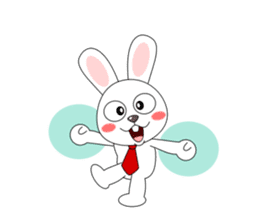 Always cheerful rabbit sticker #5195904