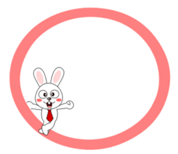 Always cheerful rabbit sticker #5195906