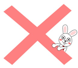 Always cheerful rabbit sticker #5195907