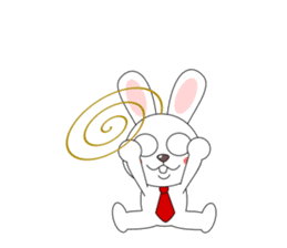 Always cheerful rabbit sticker #5195909