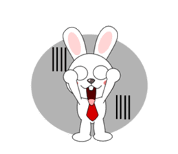 Always cheerful rabbit sticker #5195910