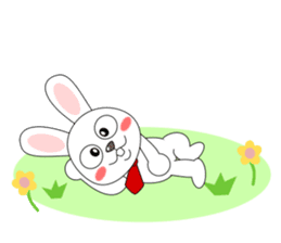 Always cheerful rabbit sticker #5195911