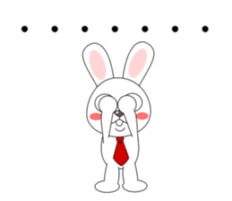 Always cheerful rabbit sticker #5195914