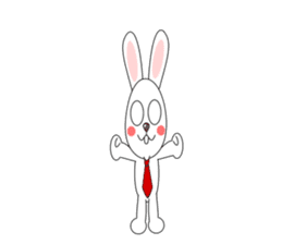 Always cheerful rabbit sticker #5195915