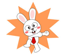 Always cheerful rabbit sticker #5195916