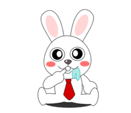 Always cheerful rabbit sticker #5195917