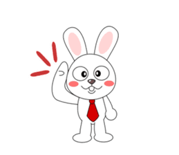Always cheerful rabbit sticker #5195919