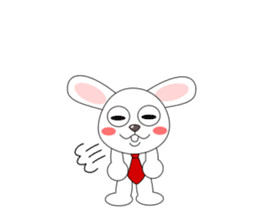 Always cheerful rabbit sticker #5195920