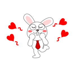 Always cheerful rabbit sticker #5195922
