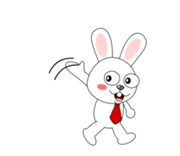 Always cheerful rabbit sticker #5195923