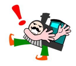 A steam locomotive sticker #5196030