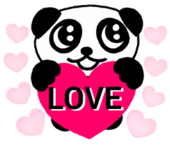 Love Love Panda you sticker #5196054