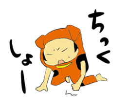 a stuffrd animal suit trio sticker #5196330