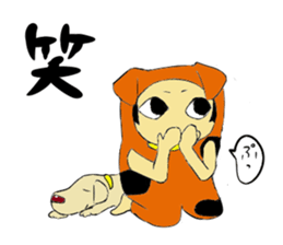 a stuffrd animal suit trio sticker #5196340