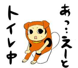 a stuffrd animal suit trio sticker #5196343