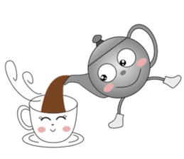 Teapot and tea cup sticker #5196687
