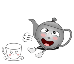 Teapot and tea cup sticker #5196695